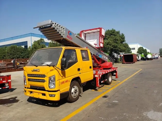 莱城附近云梯车出租 砂石搬运